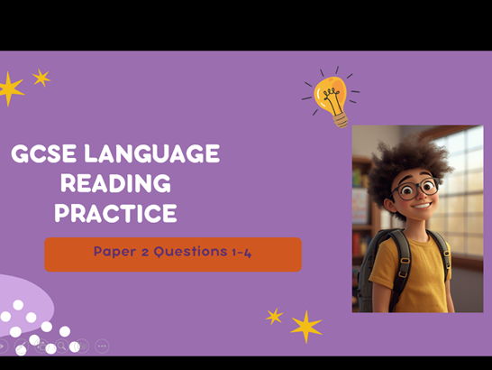 GCSE English Language Paper 2: Section A Reading Resource (Q1–4)