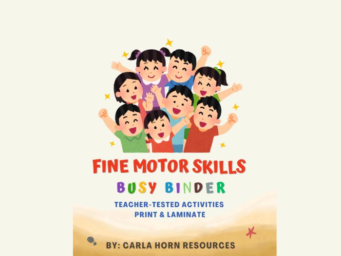 Fine Motor Skills Busy Binder Activity Pack