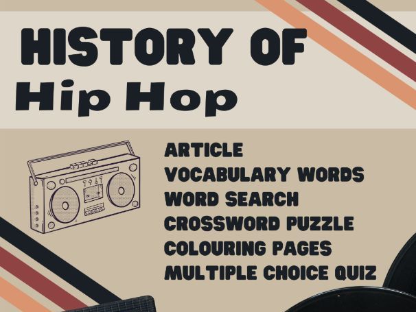 History of Hip Hop - No Prep Emergency Sub Plans for Non Music Subs