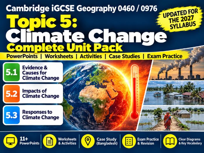 Topic 5: Climate Change Complete Unit Pack (UPDATED FOR 2027) | CIE iGCSE Geography