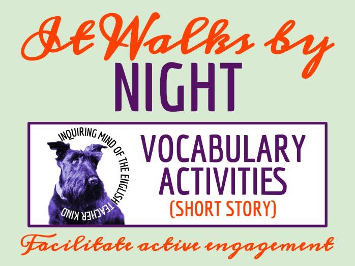 "It Walks by Night" by Henry Kuttner Vocabulary Games | Gothic Fiction | Halloween Horror Story