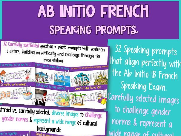 IB French Ab Initio Speaking Questions–Experiences(Daily Routine|Holidays)