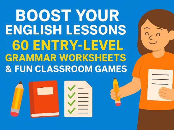 60 Beginner ESL Grammar Worksheets with Answers – Perfect for English Lessons