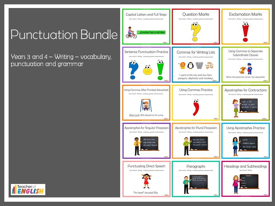 Punctuation Bundle - Years 3 and 4