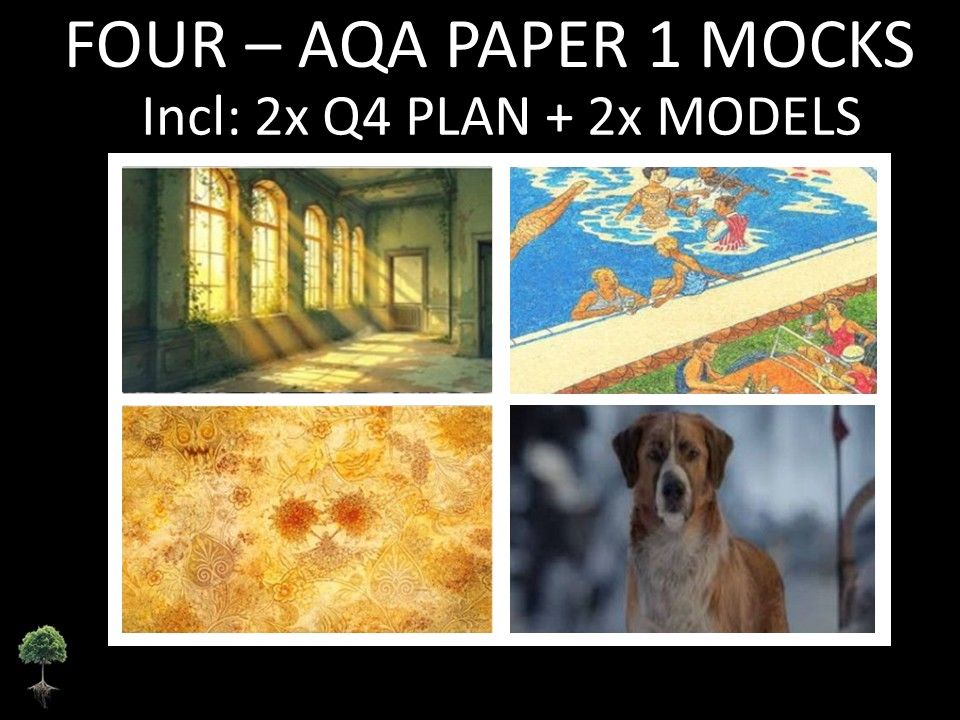 FOUR- AQA PAPER 1 | 2026 FULL MOCKS | Q4 PLAN | MODELS