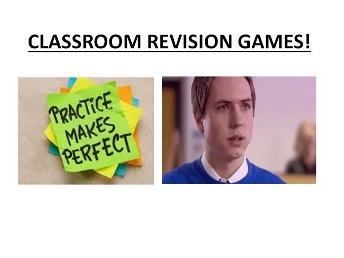 Classroom revision, recap and recall games and activities