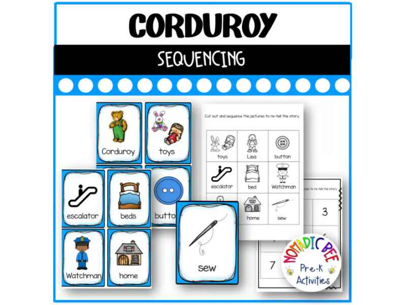 Corduroy Book Activities - Sequencing