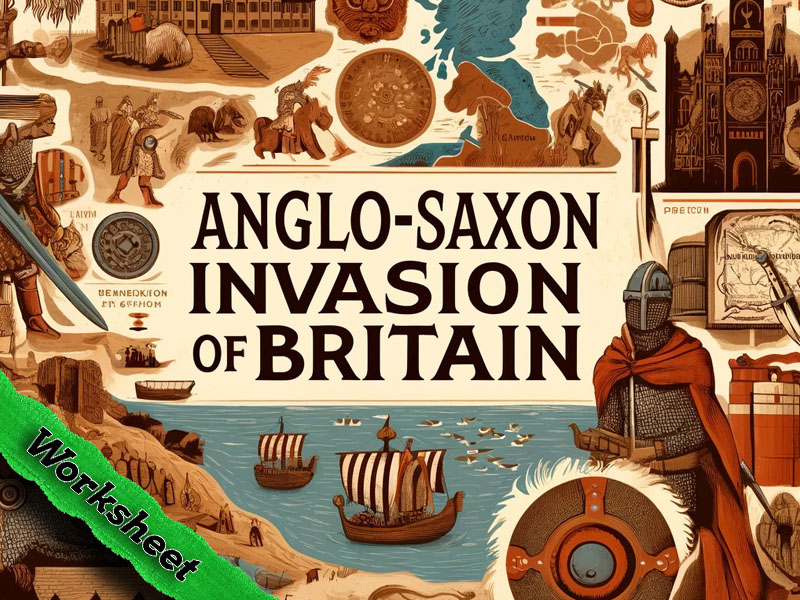 Anglo-Saxon Kingdoms Map & Place Names Worksheet (KS2)