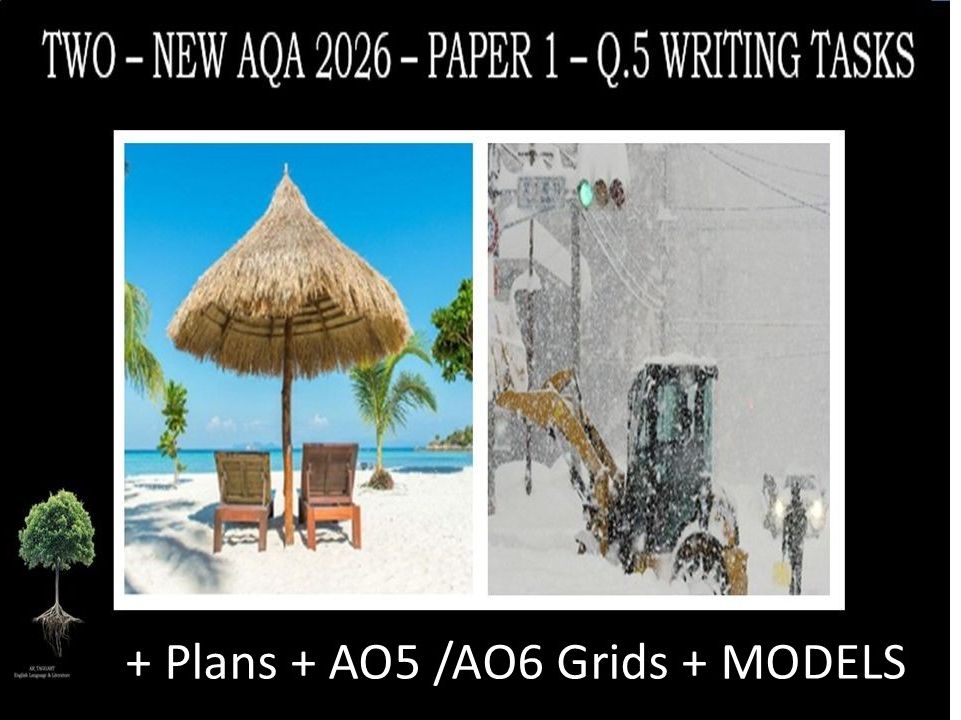 QUESTION 5 - TWO FULL WRITING TASKS | 2026 PAPER 1 | PLANS | AO GRID | MODELS
