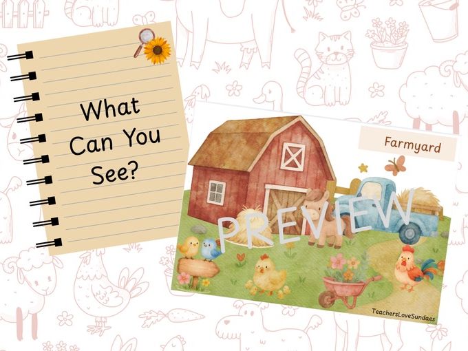 Farm Themed What Can You See?/ I spy