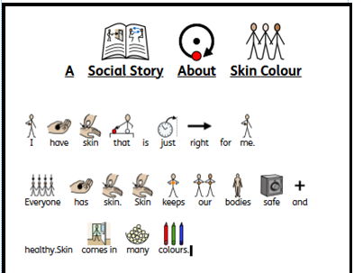 Social story about skin colour