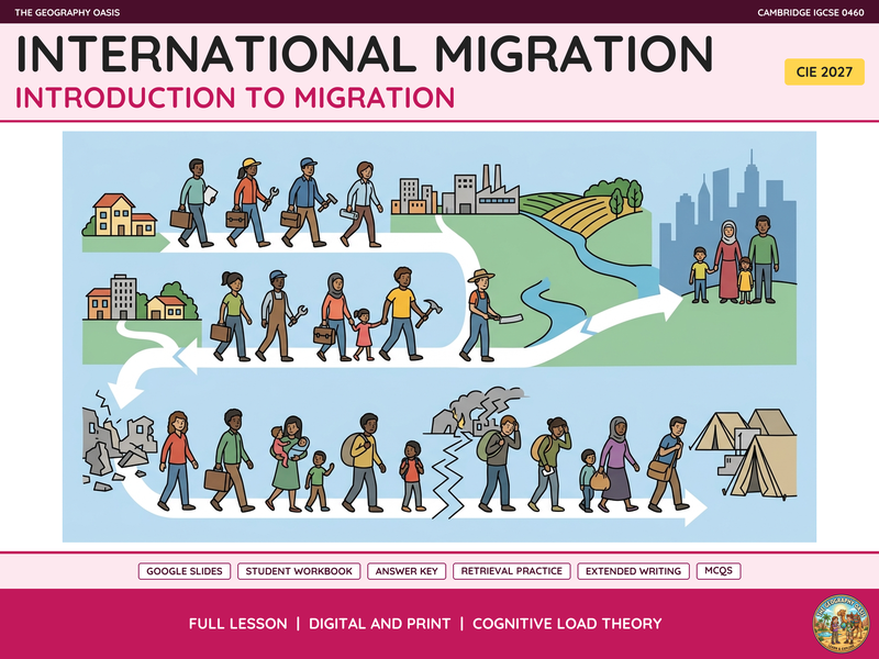 International Migration | IGCSE Geography 0460 | Slides & Workbook