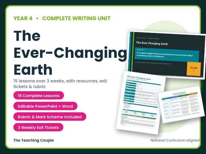 The Ever-Changing Earth | Year 4 English Unit