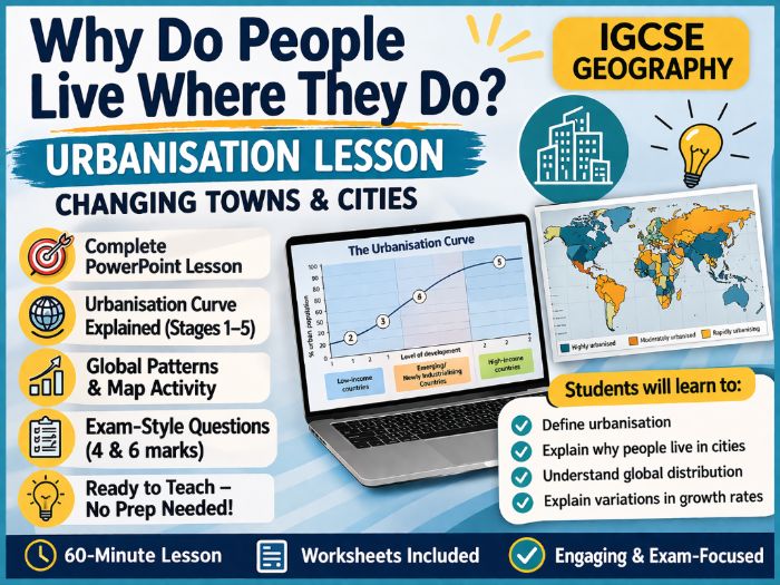 IGCSE Geography - Topic 7 - Reasons for the Variation in Urbanisation (First Exam 2027)
