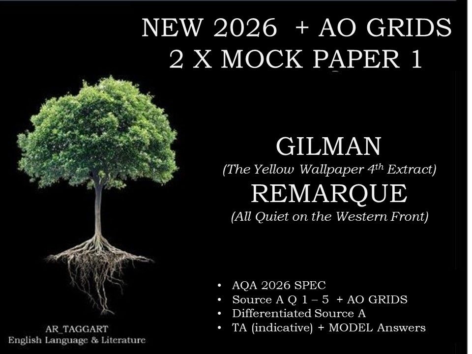 GILMAN & REMARQUE (2) PAPER 1s | 2026 FULL MOCKS | AO GRIDS