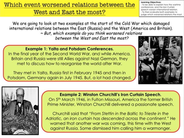 Cold War Which Event Worsened Relations Between The West And East