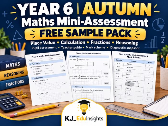 FREE Year 6 Autumn Maths Assessment – Number, Calculation, Fractions & Reasoning