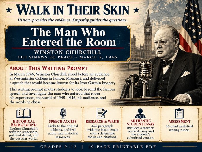 Winston Churchill: Historical Writing Prompt