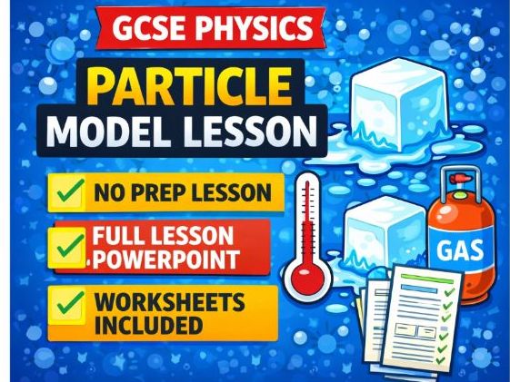 GCSE Physics Particle Model – States of Matter & Density | Full Lesson + Worksheets | Science