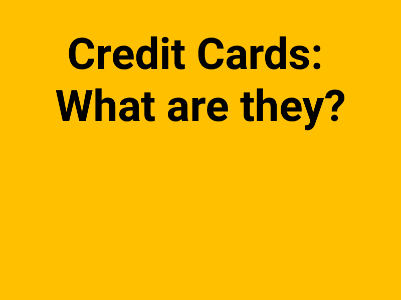 Credit Cards: What are they? – KS4 Lesson