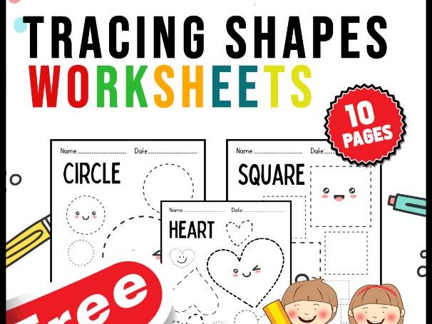 Tracing Shapes Worksheets