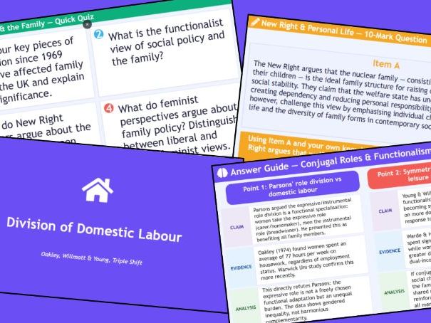Structured Revision - Families & Households - Paper 2