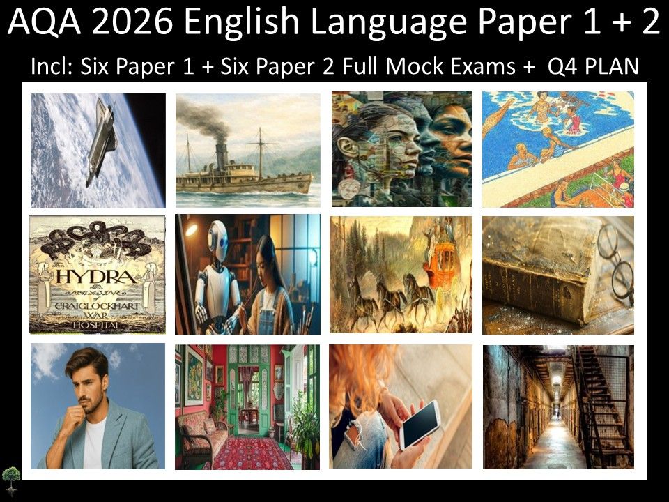 Twelve AQA 2026 GCSE English Language Paper 1 + 2 Mocks | Q4 Plan