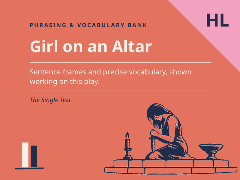 Girl on an Altar - Analytical Phrasing & Vocabulary Bank (HL)