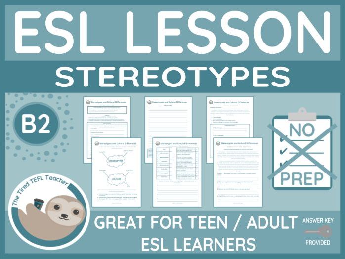 ESL B2 Lesson - Stereotypes and Cultural Differences