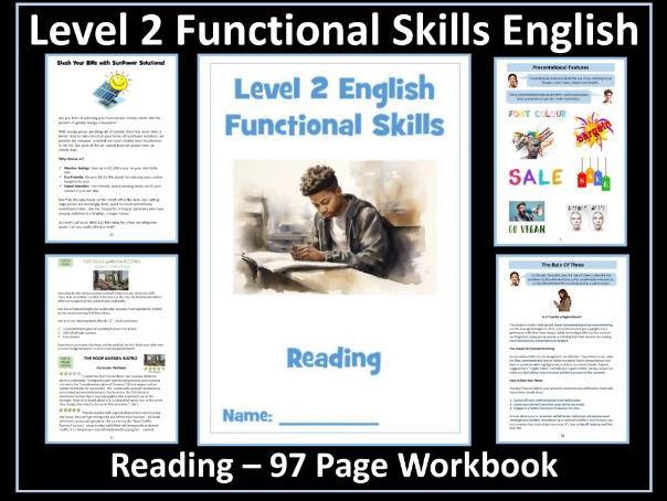 English Functional Skills - Level 2 - Reading Workbook