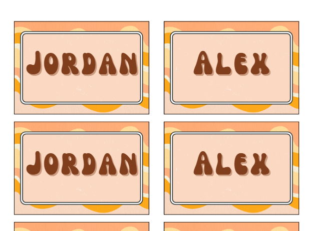 Retro Design Peg Labels | Vintage-Inspired Classroom Organisation Labels | Editable Classroom Decor