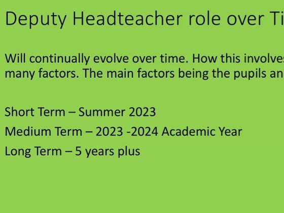 Deputy Headteacher Interview