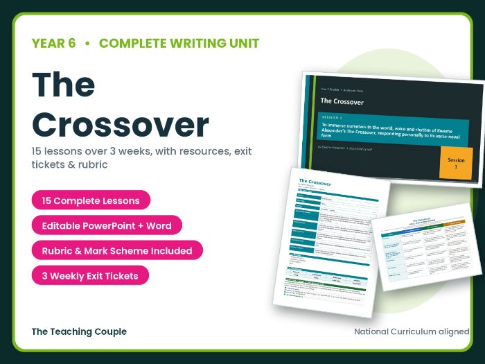 The Crossover | Year 6 English Unit | 15 Complete Lessons + Resources