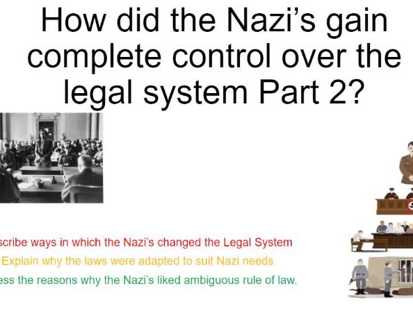 REMOTE Nazi Control over Legal System