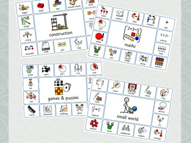 Areas of the Classroom Vocabulary Mats