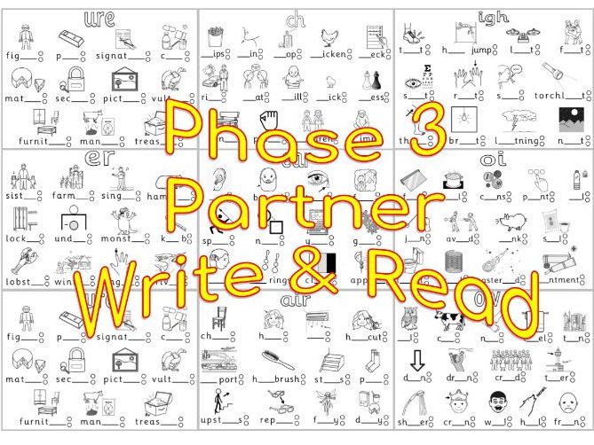 Phase 3 Phonics Partner Write and Read