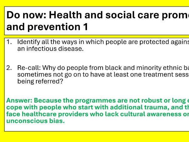 AAQ Level 3 Health and Social Care Unit 1 Human Lifespan 1.16