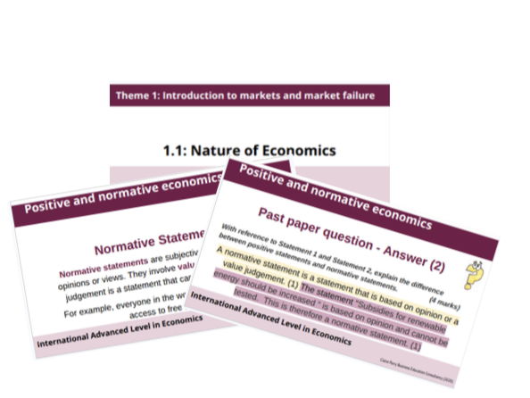 1.3.1 Introductory concepts: The Nature of Economics