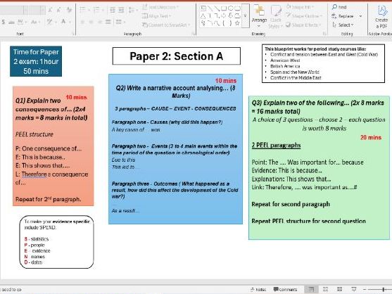 GCSE History Exam Skills & Revision Pack (Edexcel) | Cheat Sheets, Model Answers & Exam Technique