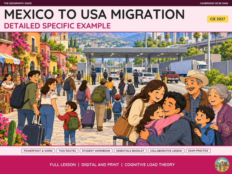 Mexico to USA Migration | Geography Case Study & Workbooks