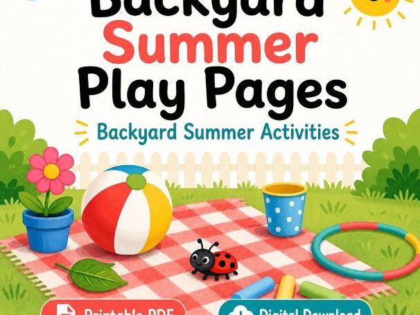 Backyard Summer Play Pages