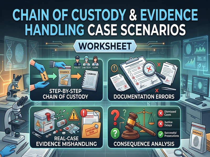Chain of Custody & Evidence Handling Case Scenarios