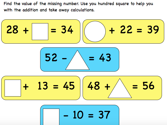 missing-number-problems-teaching-resources