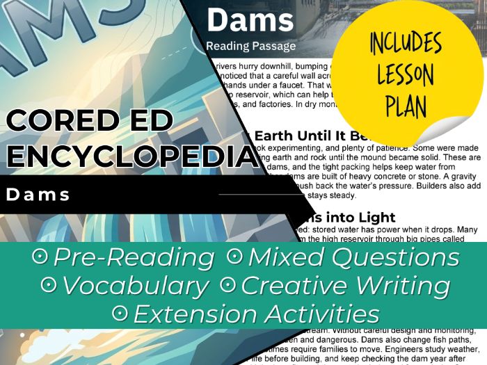 Dams Reading Comprehension Passage - Cored Ed Encyclopedia
