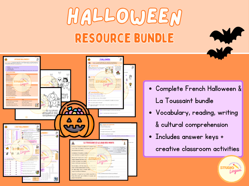 French Halloween Bundle | La Toussaint Activities | Autumn Resources | KS2–KS3 / GCSE / National 5
