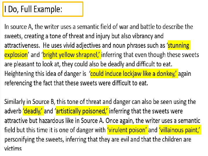 New 2026 AQA English Language GCSE Summarise & Compare Includes Sources & Example Answers