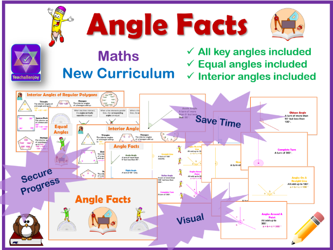 KS2 Angle Display by Teachallenjoy Teaching Resources Tes