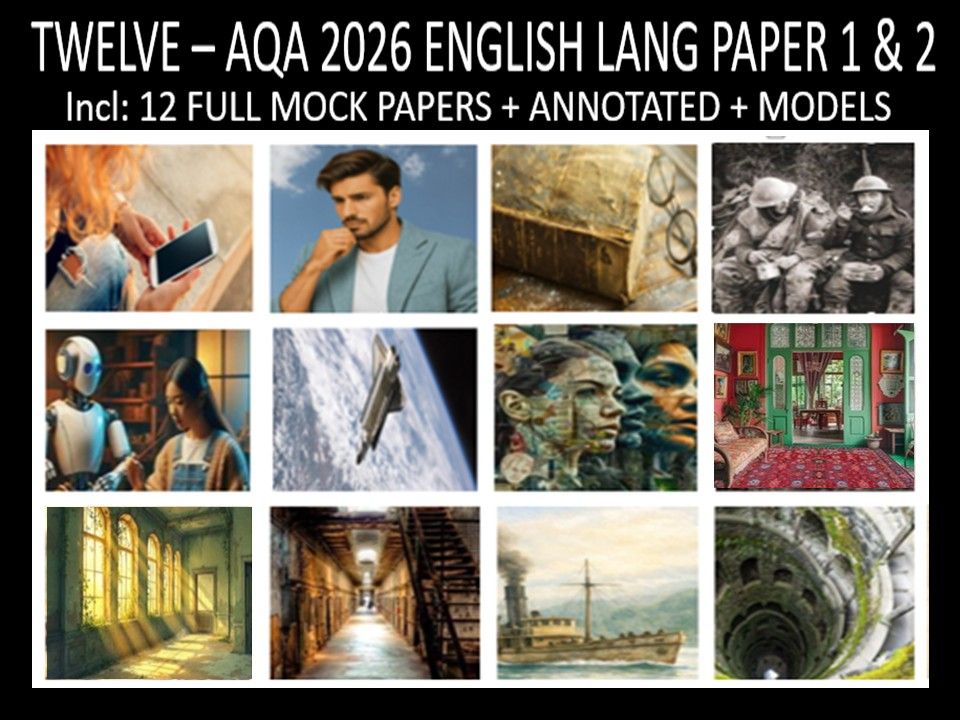 TWELVE - AQA PAPER 1 & 2 | 2026 FULL MOCKS | ANNOTATED | MODELS