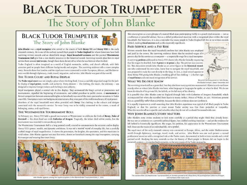 Black Tudor Trumpeter | KS3 History
