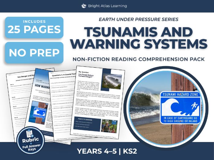 Tsunamis Reading Comprehension | KS2 Years 4 & 5